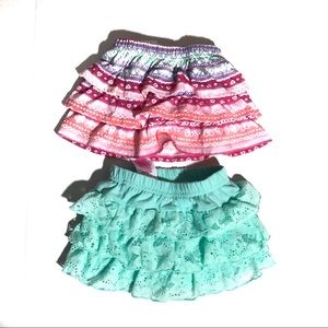 0-3 Months Ruffled Skirt s Garanimals Mint Pastel